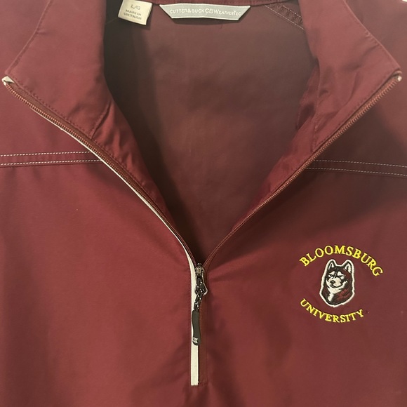 Bloomsburg University quarter zip 100% polyester pull over windbreaker… Large - Picture 7 of 12